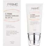 ژل ضد آفتاب پرایم بی رنگ SPF50 حاوی ویتامین سی حجم 40 میل